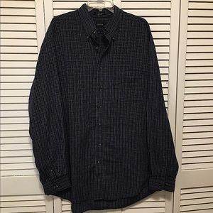 Arrow Button Down Blue Long Sleeve Dress Shirt XLT